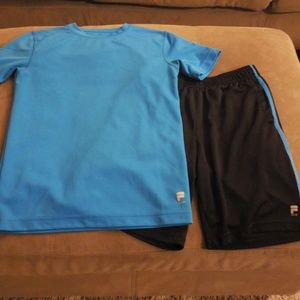 Fila athletic shorts & top